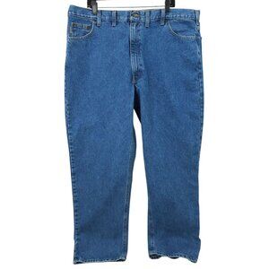 Carhartt Relaxed Fit B160 STW Jeans Mens 44x32 Medium Wash Denim Straight Leg